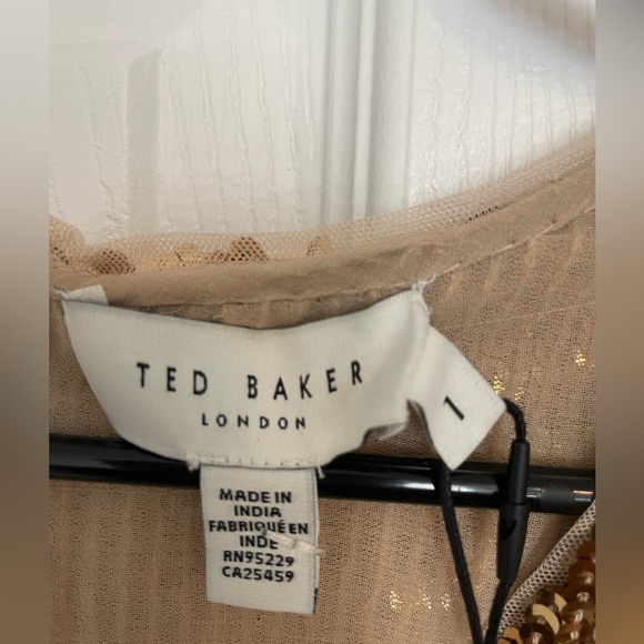 Ted Baker Gold Sequin Dress - Picture 4 of 7